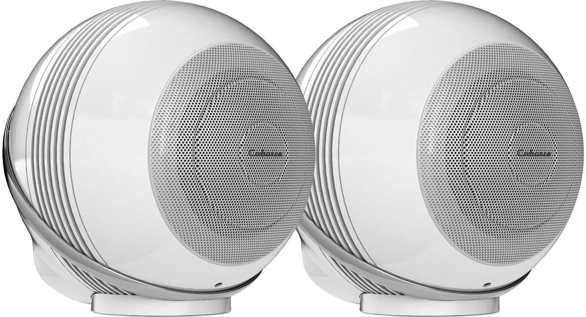 Cabasse The Pearl Akoya Blanc   pied Akoya Blanc Enceintes sans fil hi-fi