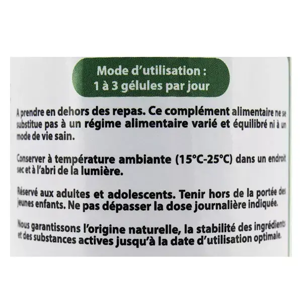 Vit'all+ Gemm'Vital Espinheiro-alvar Orgânico 60 cápsulas vegetais
