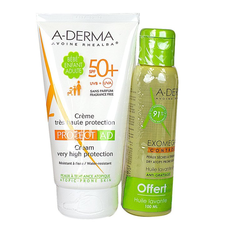Protect AD SPF50+ 150ml + huile lavante 100ml offerte