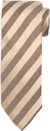 Suitable Stropdas Zijde Streep Beige TI24-09 kopen