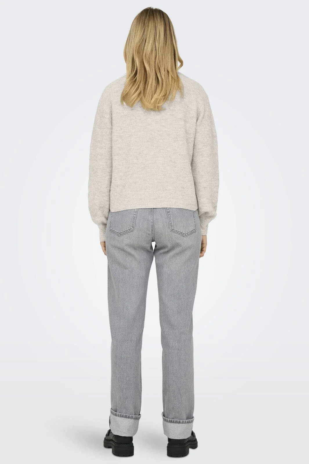 JDY JDYlumi Life L/S Button Cardiga Knt 4555407 birch melange