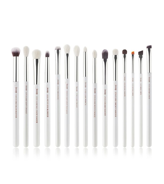 Jessup Beauty - Conjunto de pincéis 15 pcs - T237: White/Silver