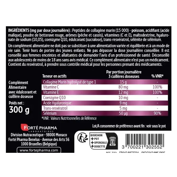 Forté Pharma Expert Beauty Intense Marine Collagen+ 15g CoQ10 Resveratrol 300g