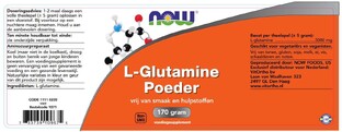 NOW L-Glutamine Poeder 170GR