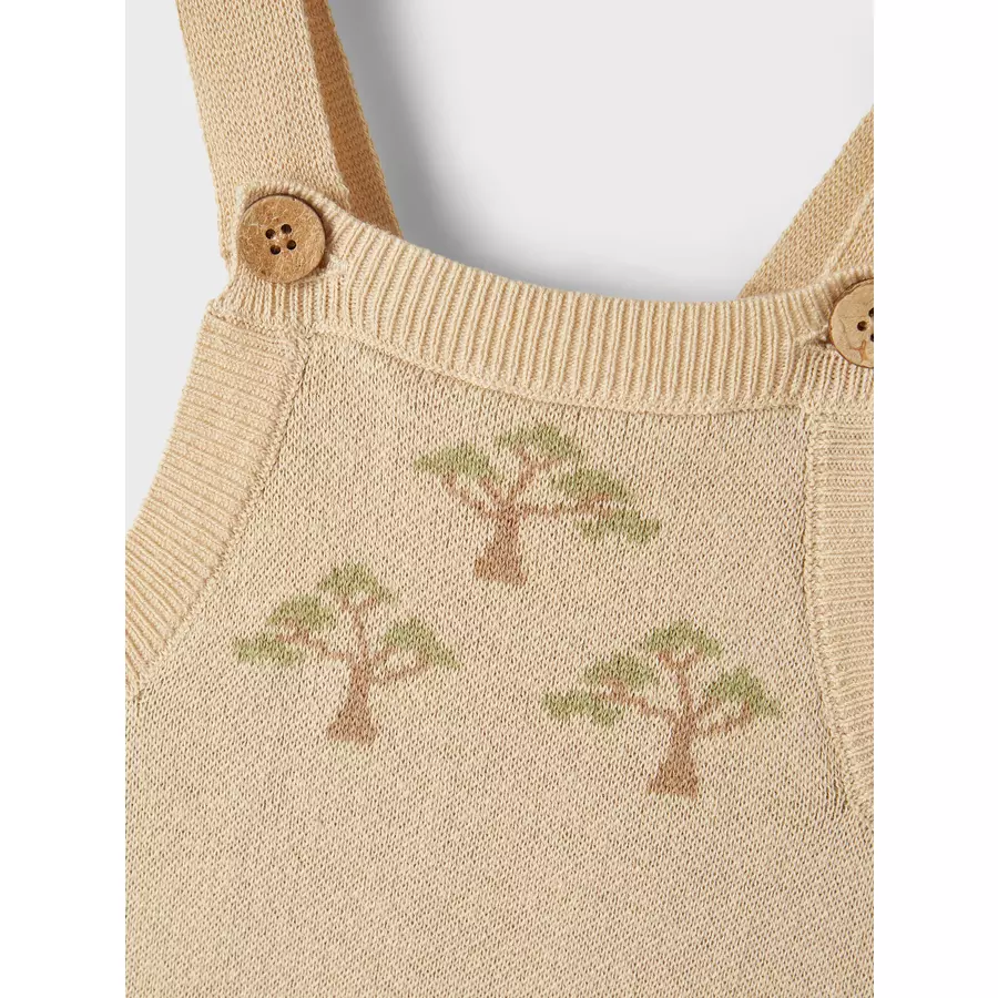 Lil'Atelier Strick-Overall Nbmlamao Pebble Melange