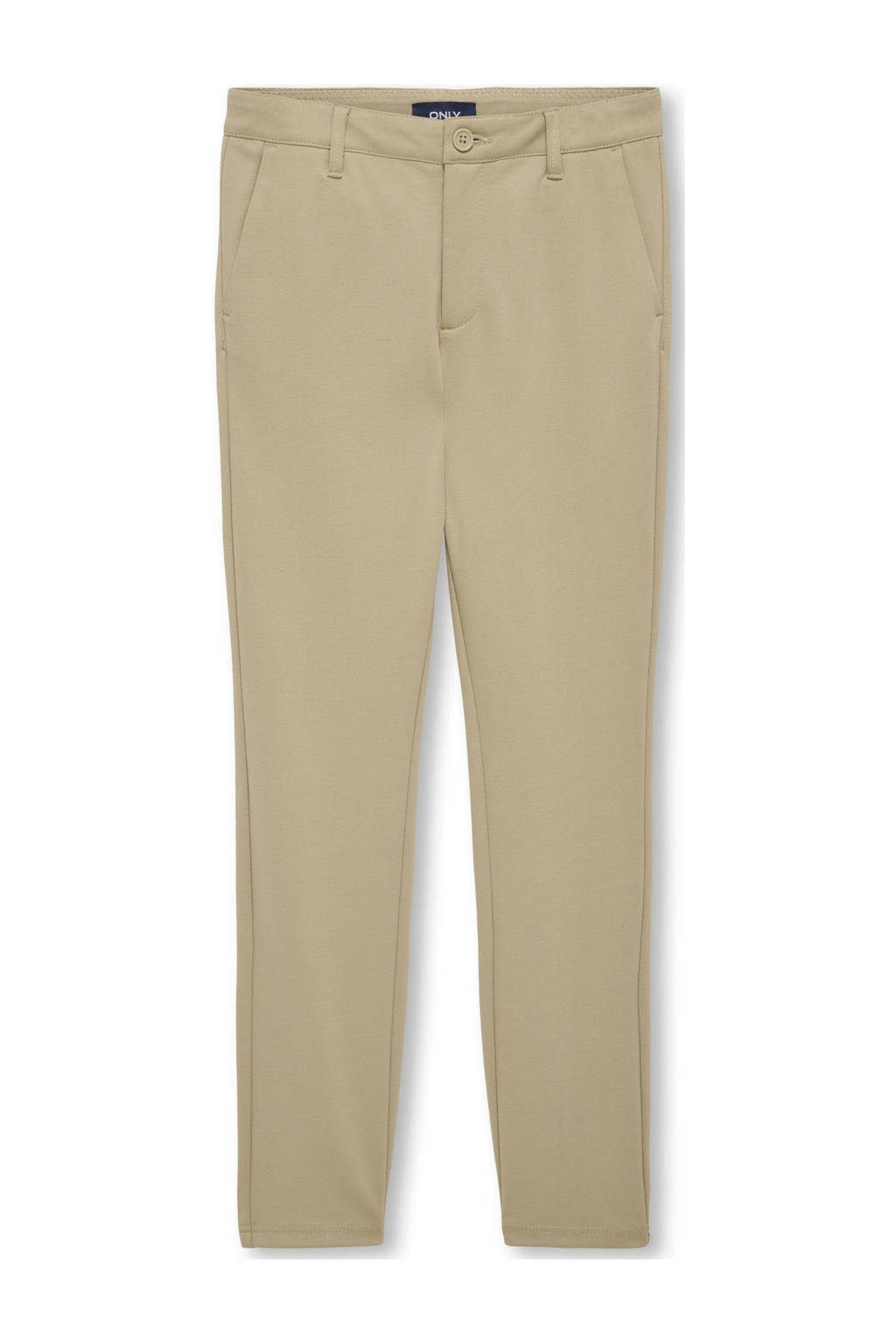 ONLY tapered fit broek KOBMARK beige