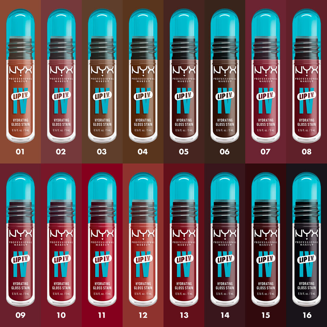NYX Professional Makeup  Lip I.V. - Lip Gloss Stain Hidratante