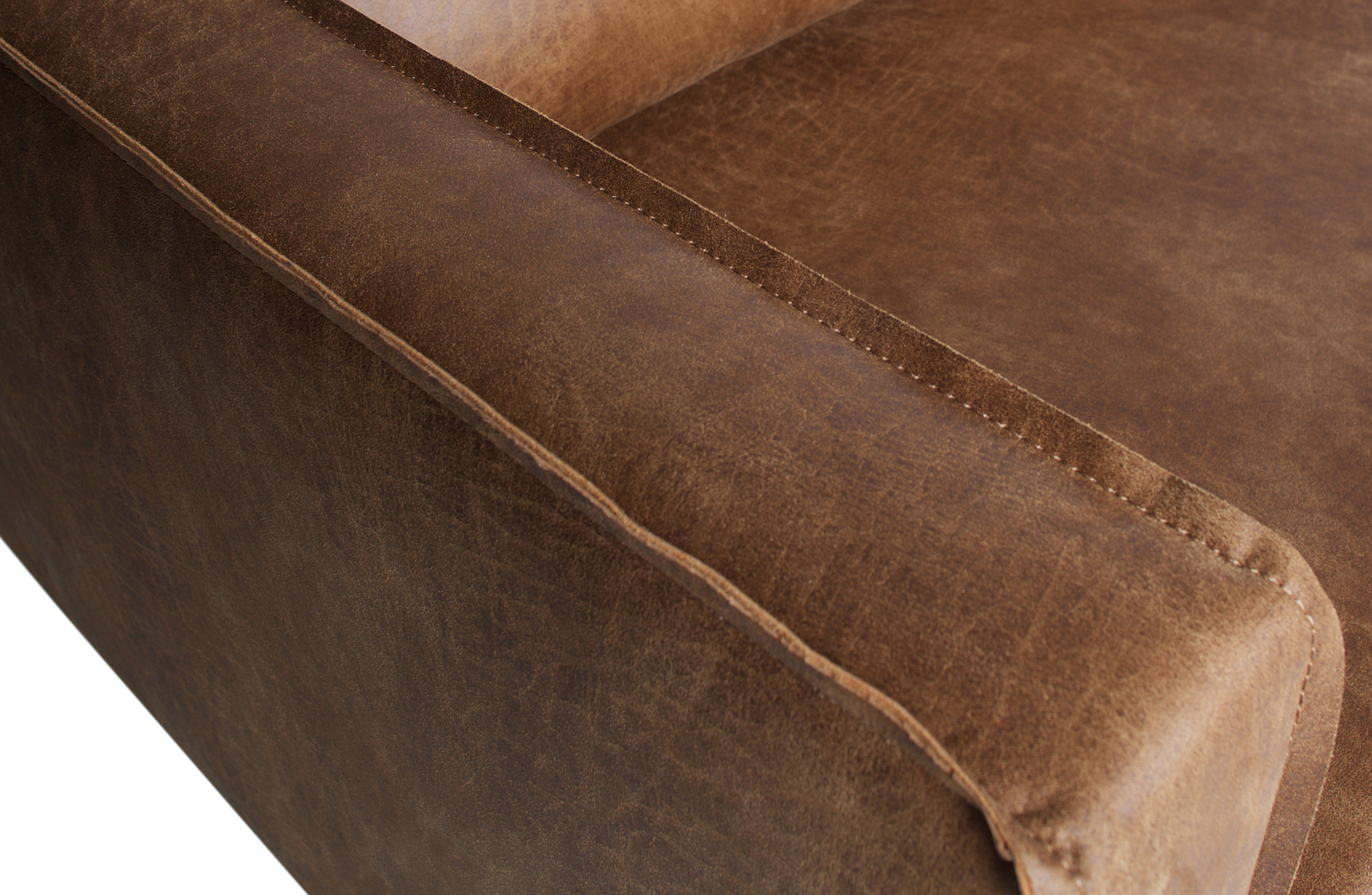 Fauteuil Rodeo leer - Cognac