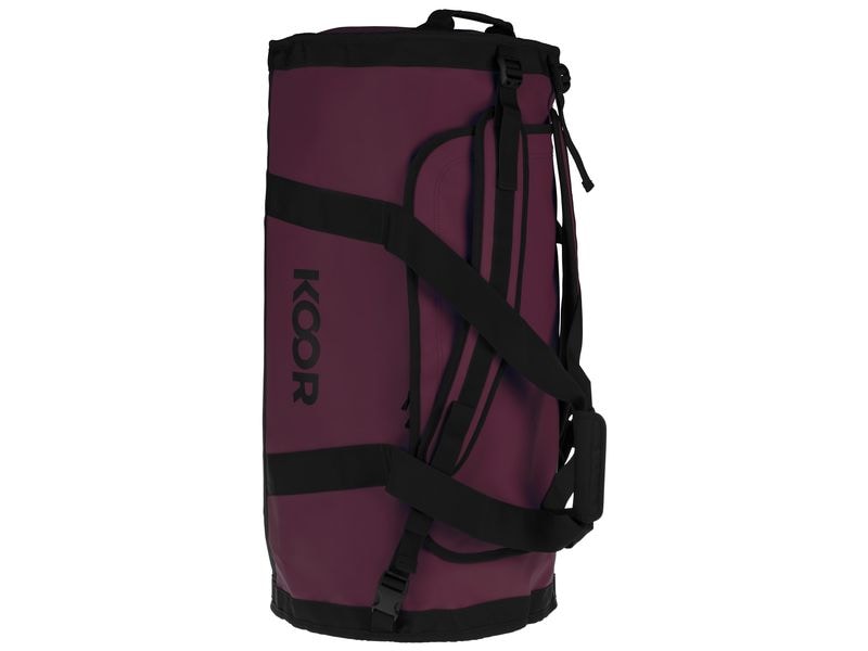 KOOR Duffle Bag Sooma 70 l, Maroon Wasserabweisende Reisetasche