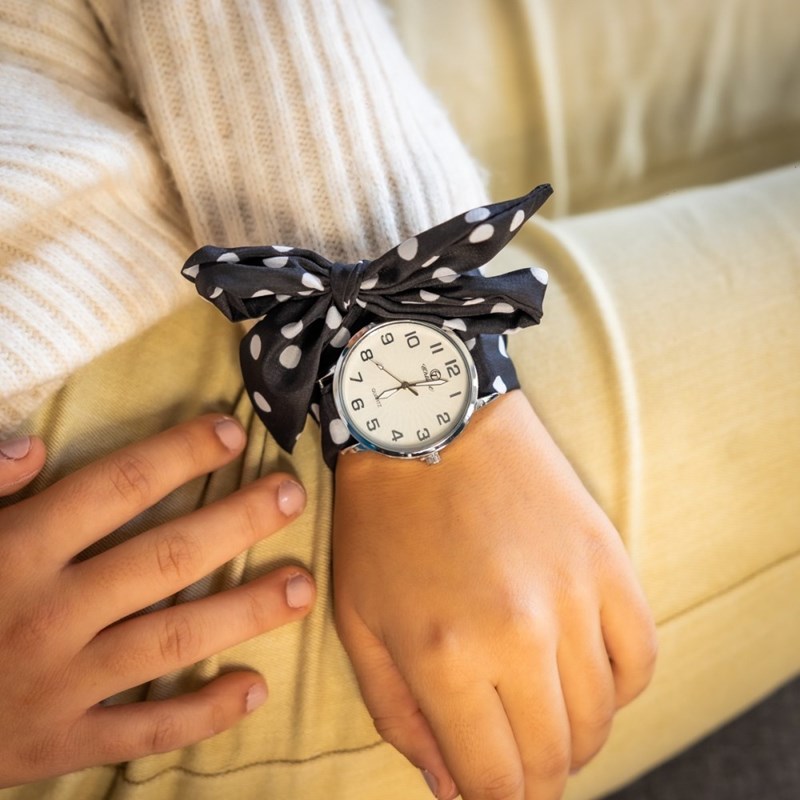 Montre Femme CHTIME bracelet Tissu Noir