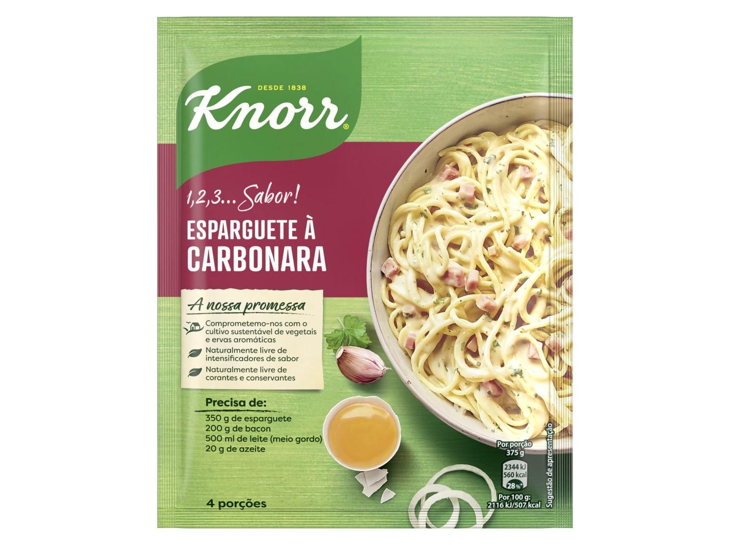 TEMPERO KNORR 1-2-3 SABOR CARBONARA 36G