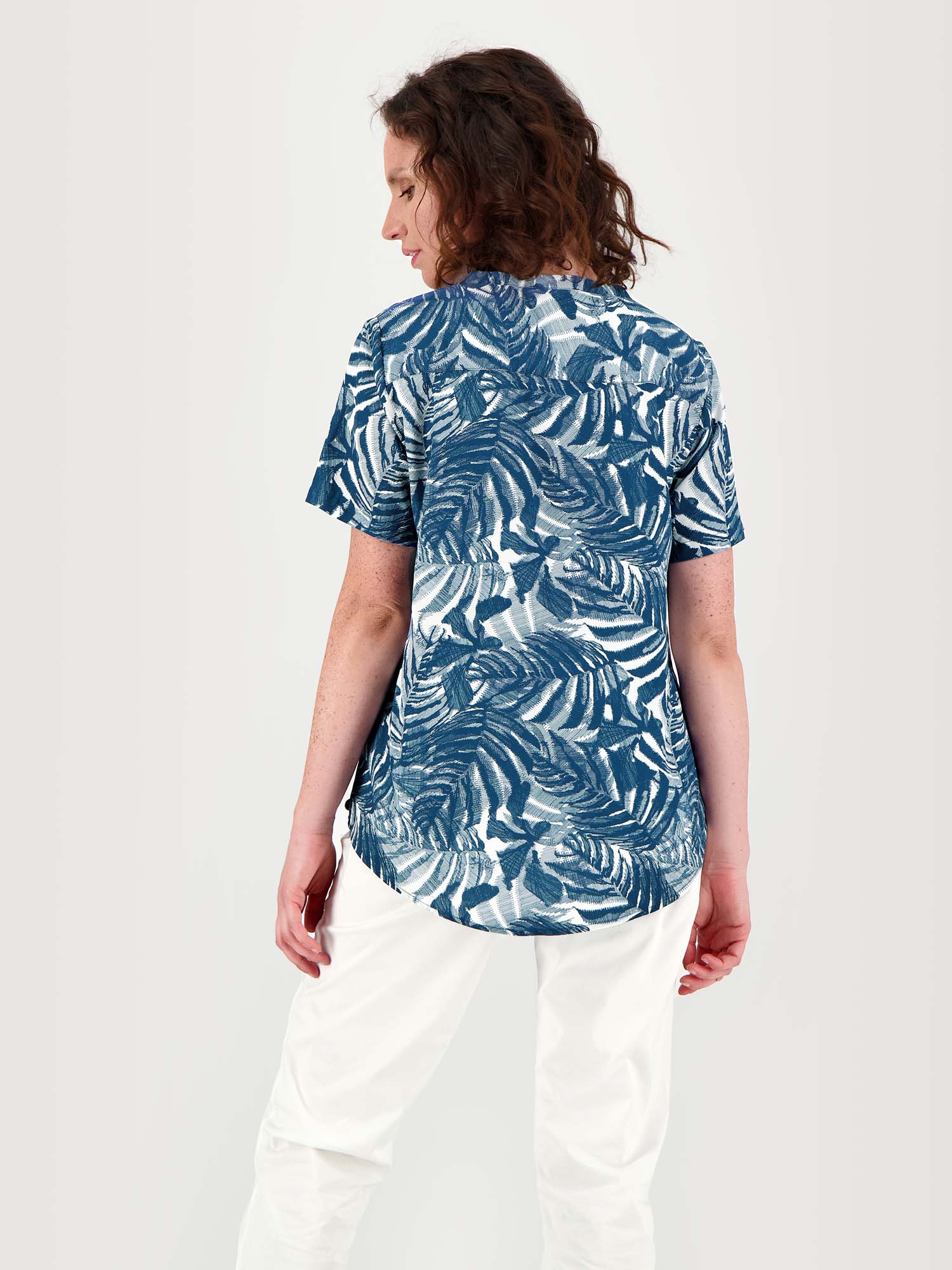 Blouse Femme Légère Floral Bleu