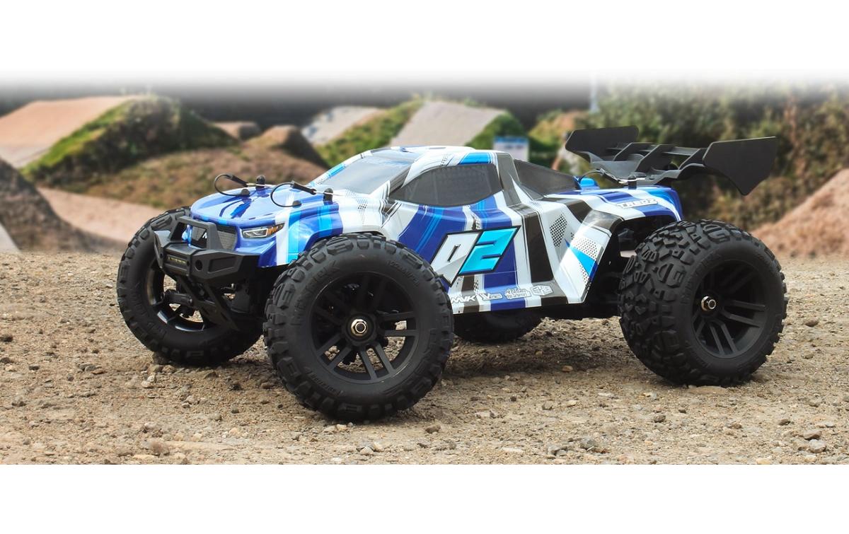Stadium Truck Quantum2 XT Blau, 1:10<br>Off-Road RC Modell mit Brushless Allradantrieb