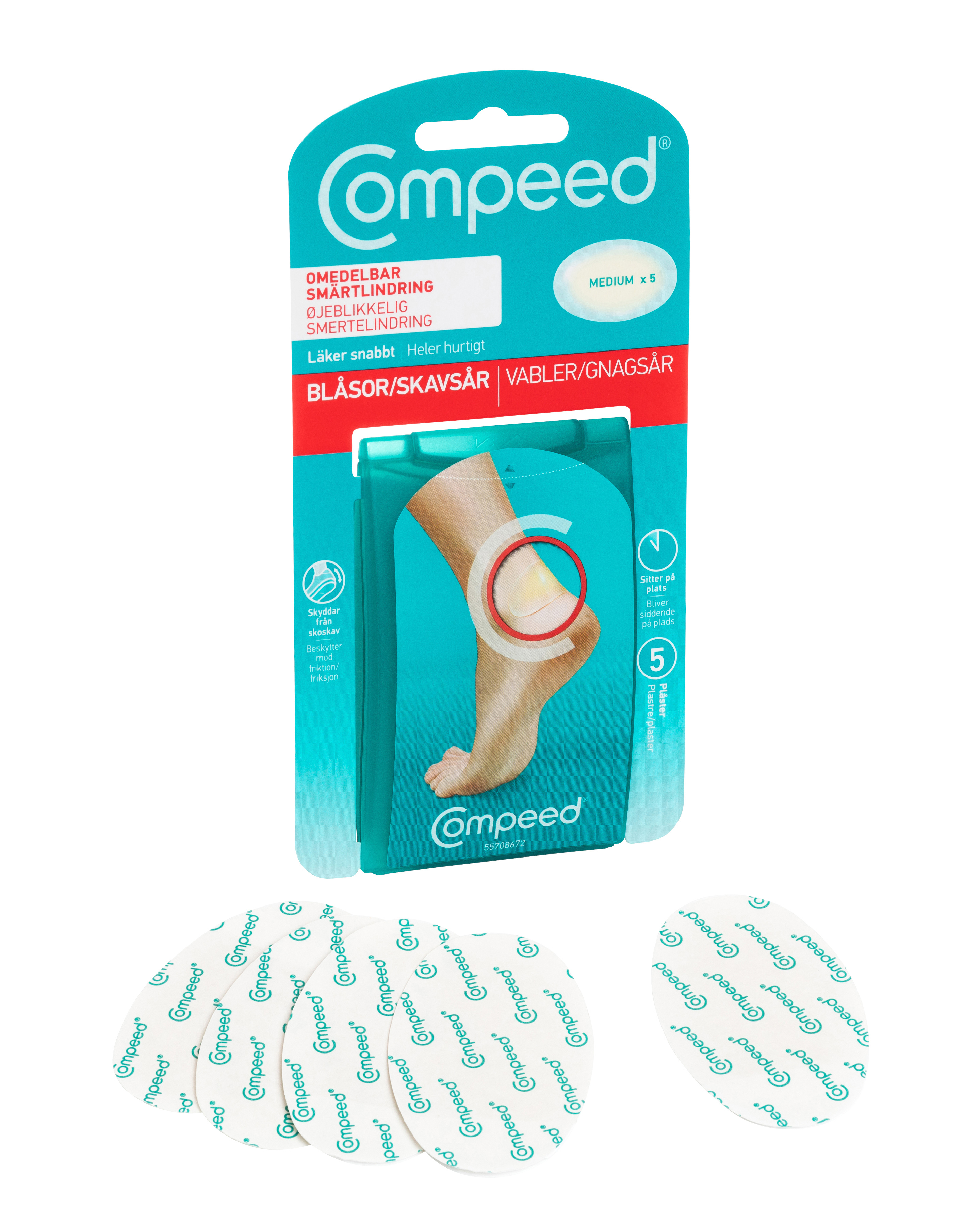 Compeed Gnagsårplaster Medium 5stk