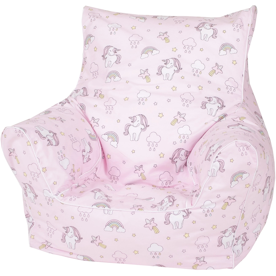 knorr toys® Kindersitzsack Rainbow unicorn rosa