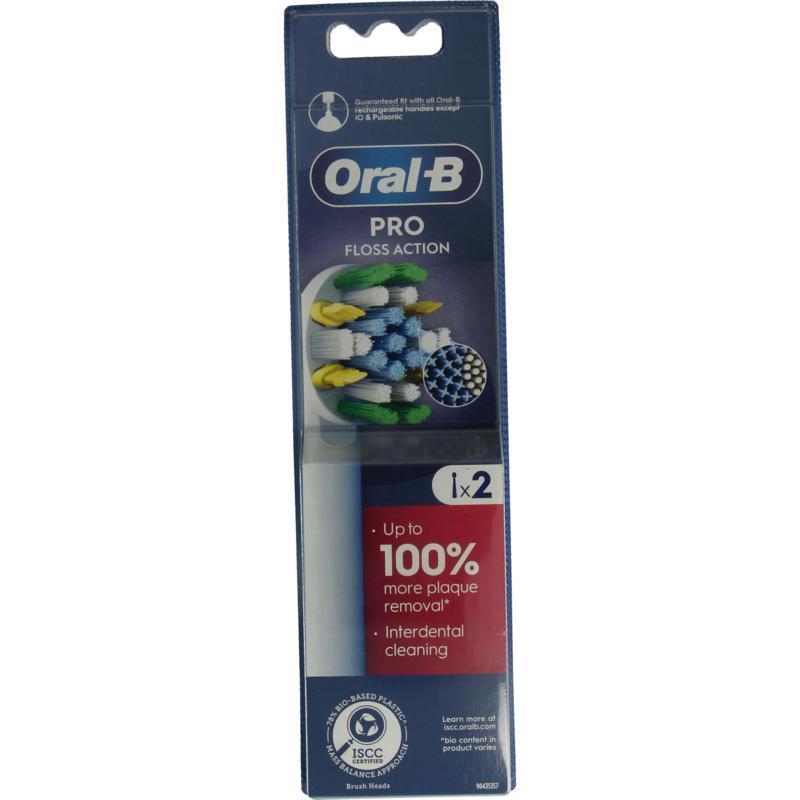 Oral-B Opzetborstel floss action 2 Stuks