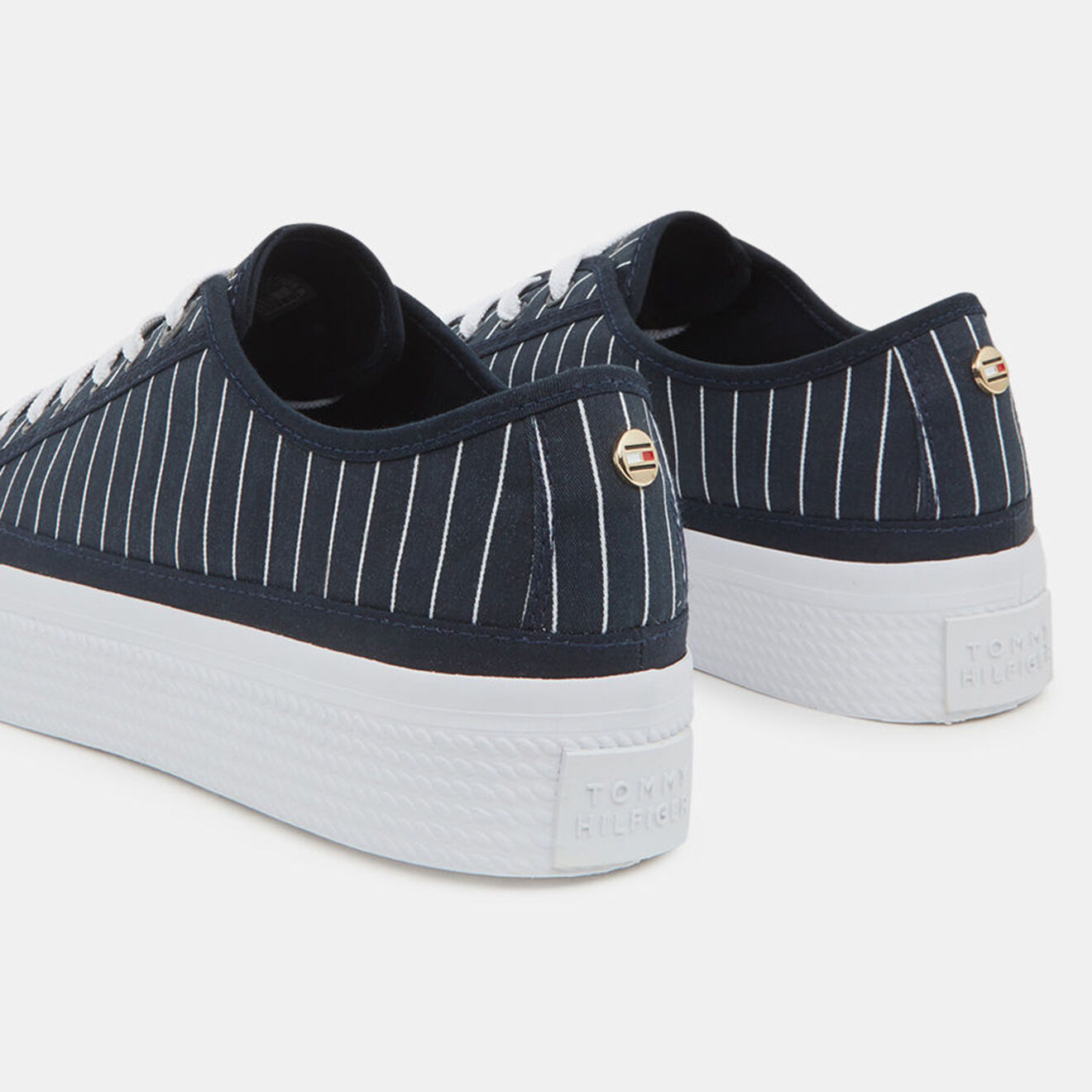 Tommy Hilfiger Baskets Essential rayées bleu marine