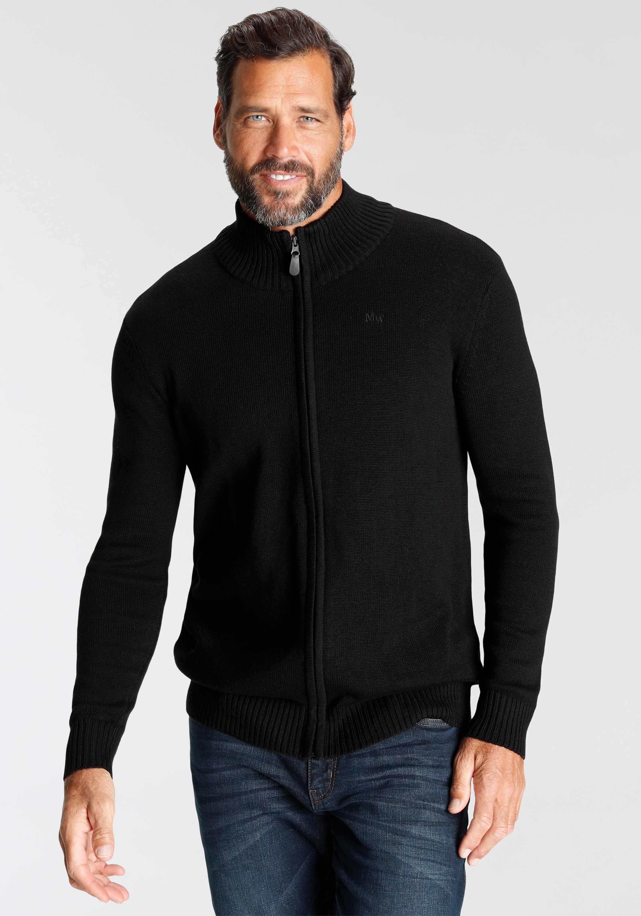 Man's World Strickjacke »neue Farben!«, aus Baumwollmischung