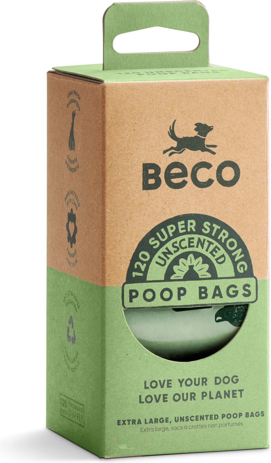 Beco poepzakjes groen 8 x 15 stuks