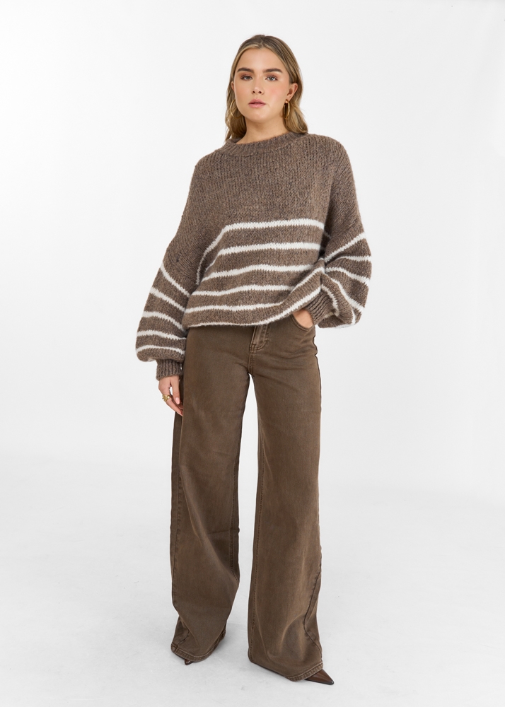 Anouk trui taupe