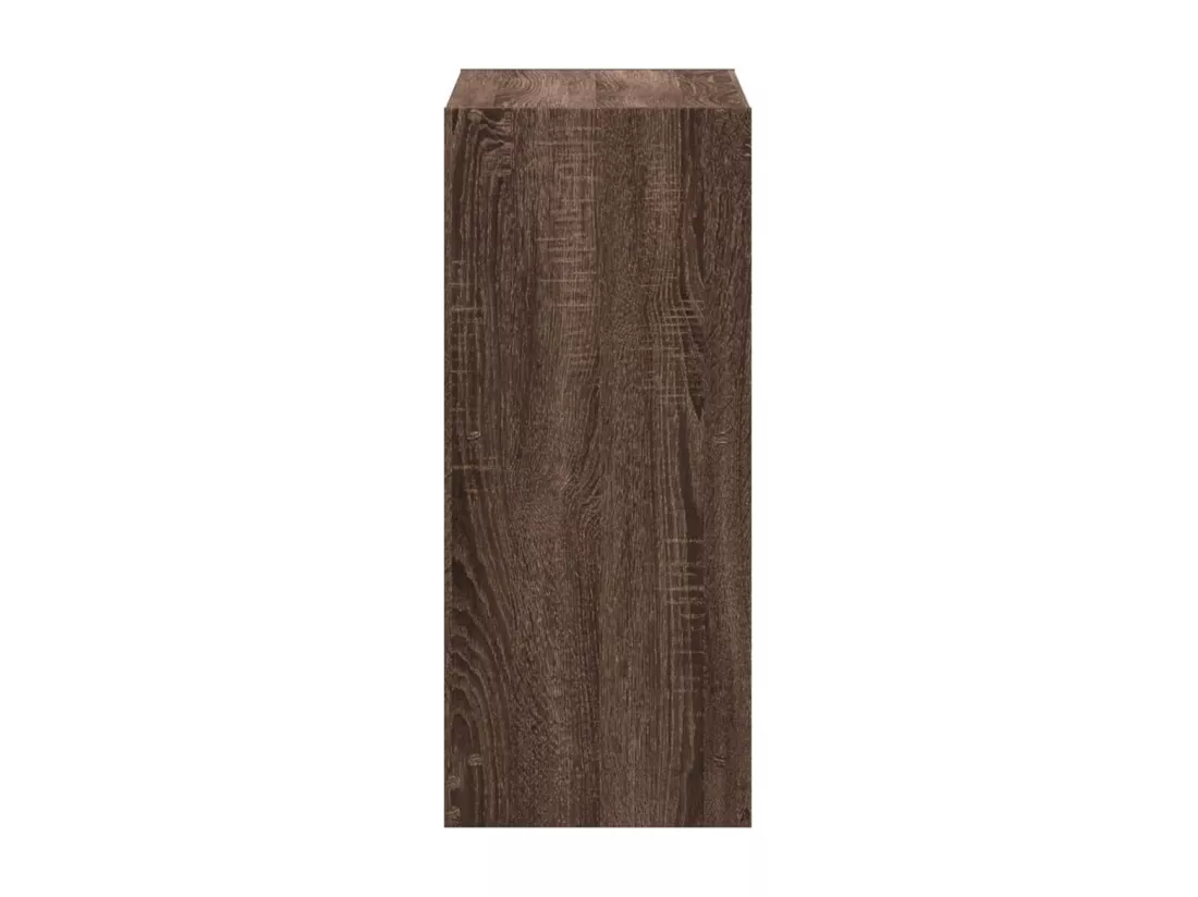 Bibliothèque chêne marron 68,5x32x75 cm bois d'ingénierie