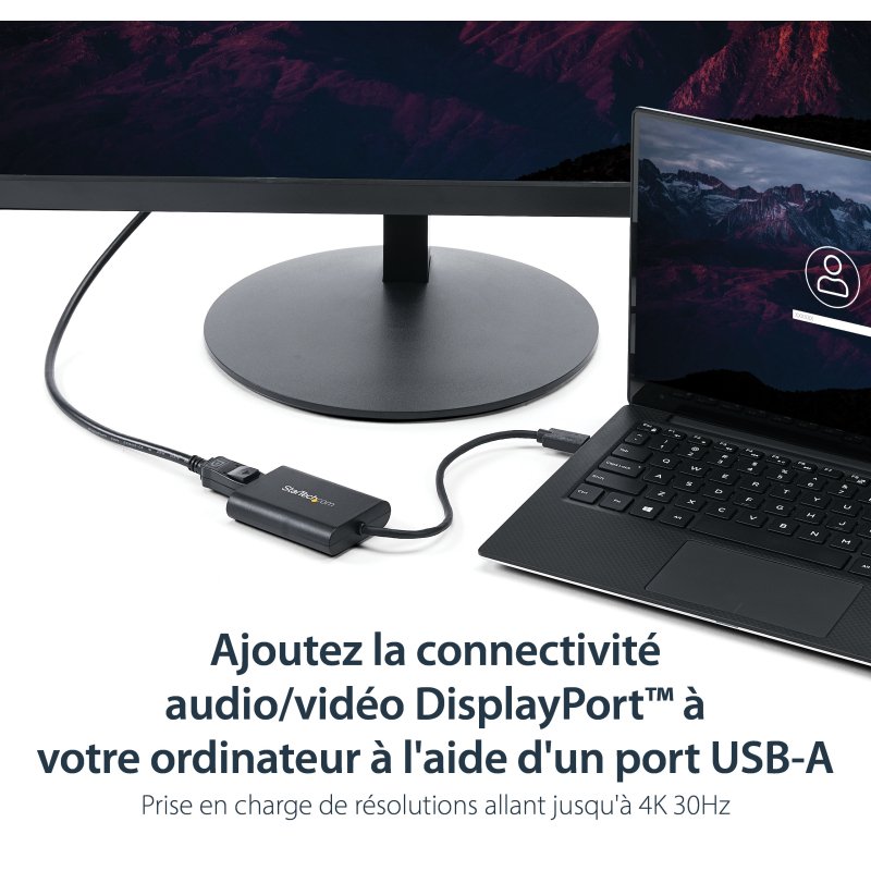 StarTech.com Adaptateur USB 3.0 vers DisplayPort 4K 30Hz