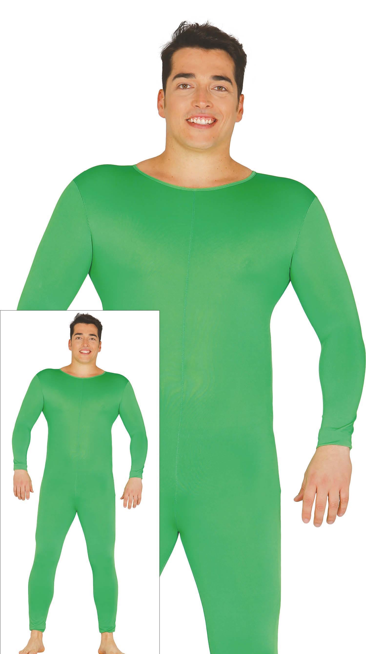 Second Skin Pak Kostuum Groen Heren