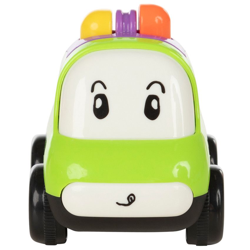 Jouet 1er âge petite voiture Vroumpiz - Vert - Ecru