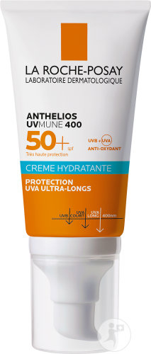 La Roche-Posay Anthelios UVMUNE 400 Crème Solaire Visage IP50+ Avec Parfum Peau Sensible 50ml
