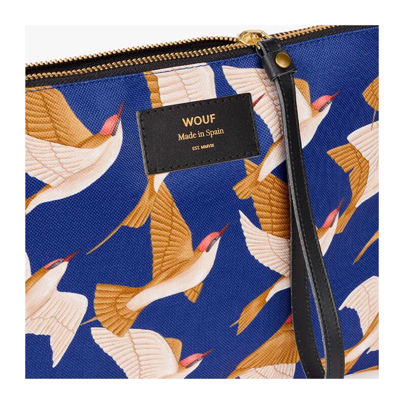 Pochette large XL 28 cm Blue Birds