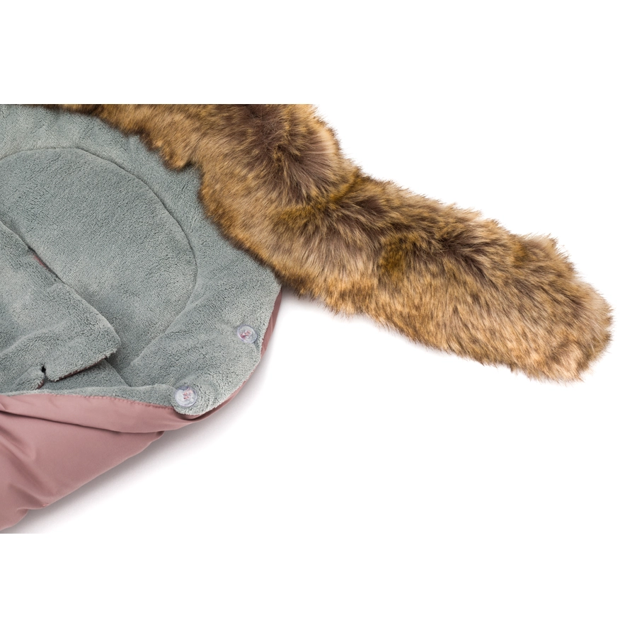 fillikid Winterfußsack Lhotse für Babyschale Altrosa