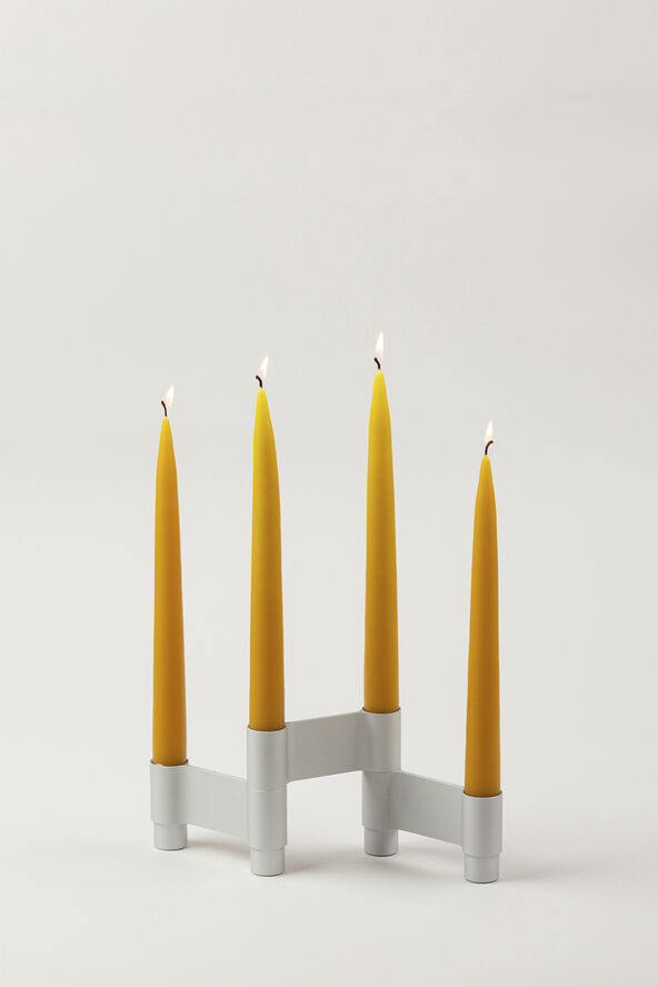 Studio About LINK, CANDLE HOLDER, MATT ALUMINIUM, 11060M 223