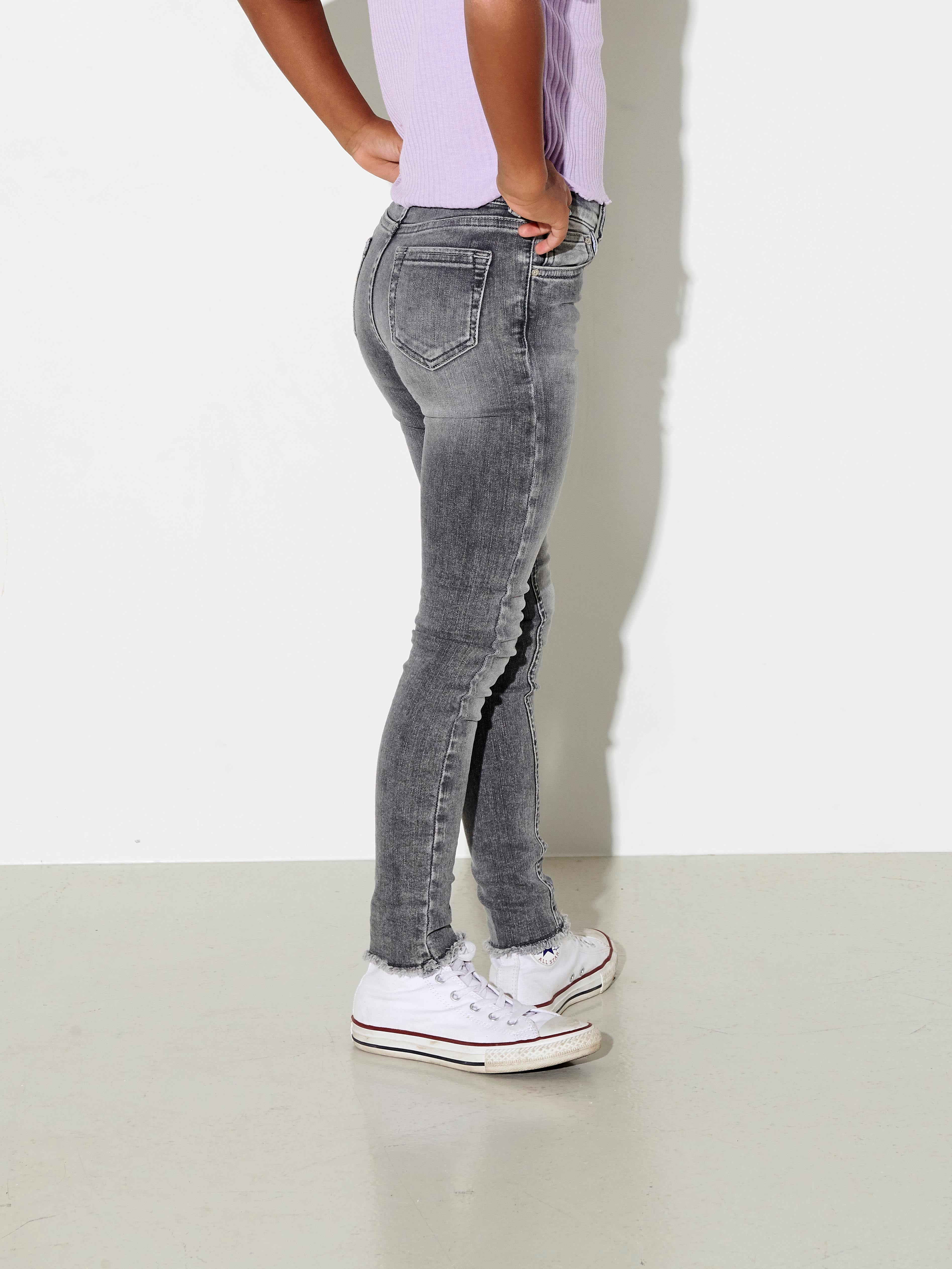 KONBLUSH Mittlere Taille Skinny Fit Jeans Grey Denim