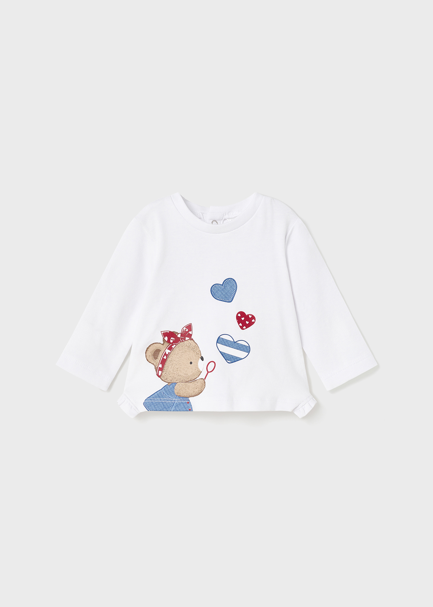Conjunto de 2 camisetas de algodão sustentável para recém-nascidos