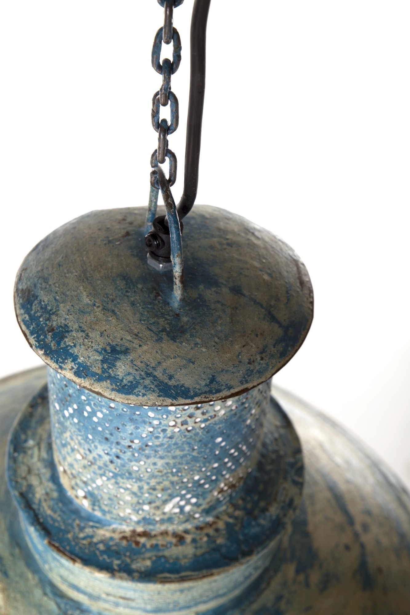 Leuchte 'Blue', blau, Ø 47 cm, H 42 cm von fischer's lagerhaus