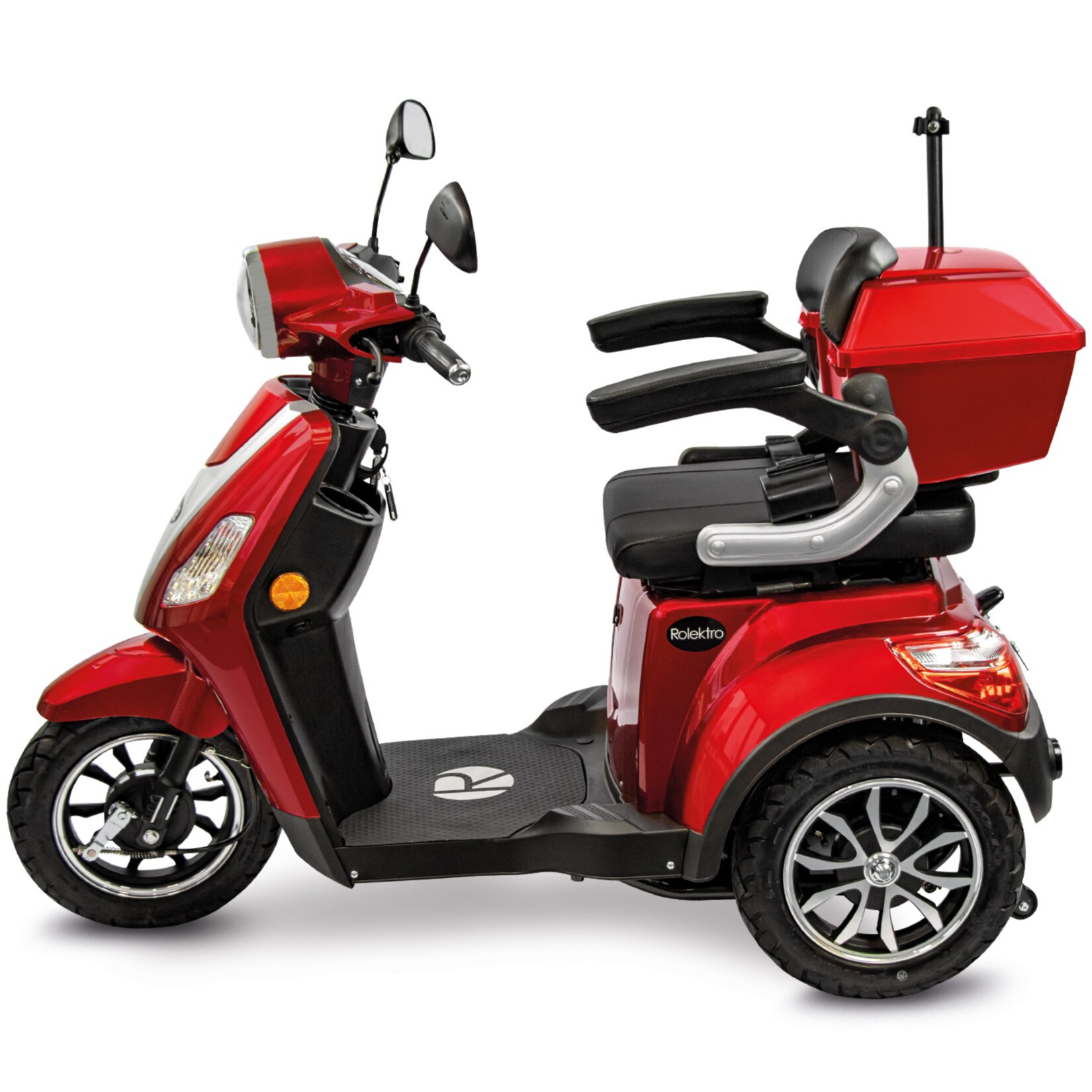 Rolektro, E-Trike 15 V.3 Lithium, Rot, 60-30AH Akku, 1000 Watt