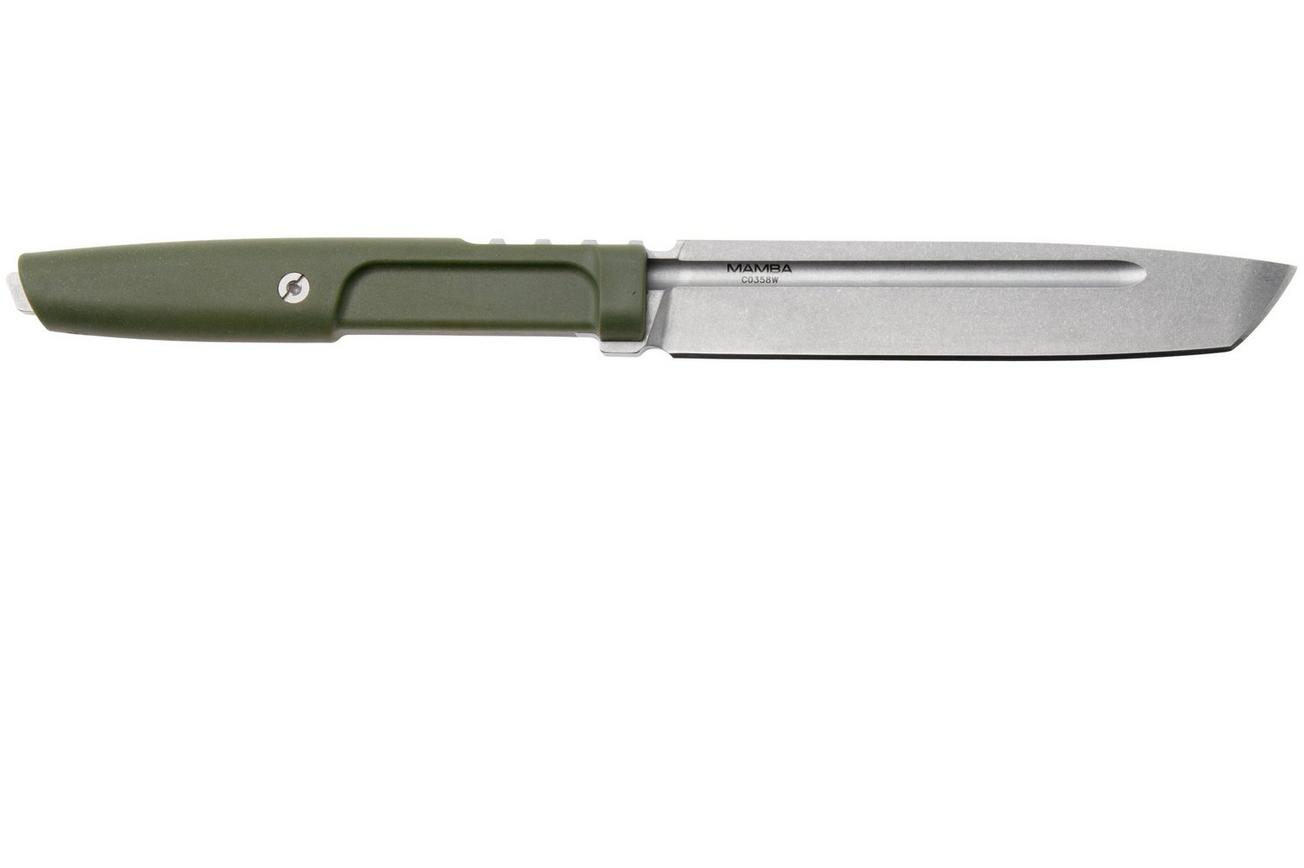 Extrema Ratio Mamba Ranger Green 04-1000-0477-GRN, vaststaand mes