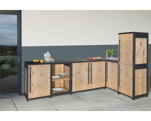 Tuinkast/buitenkeuken Konsta type 603 Douglasspar dressoir 60 x 58 x 92 cm naturel