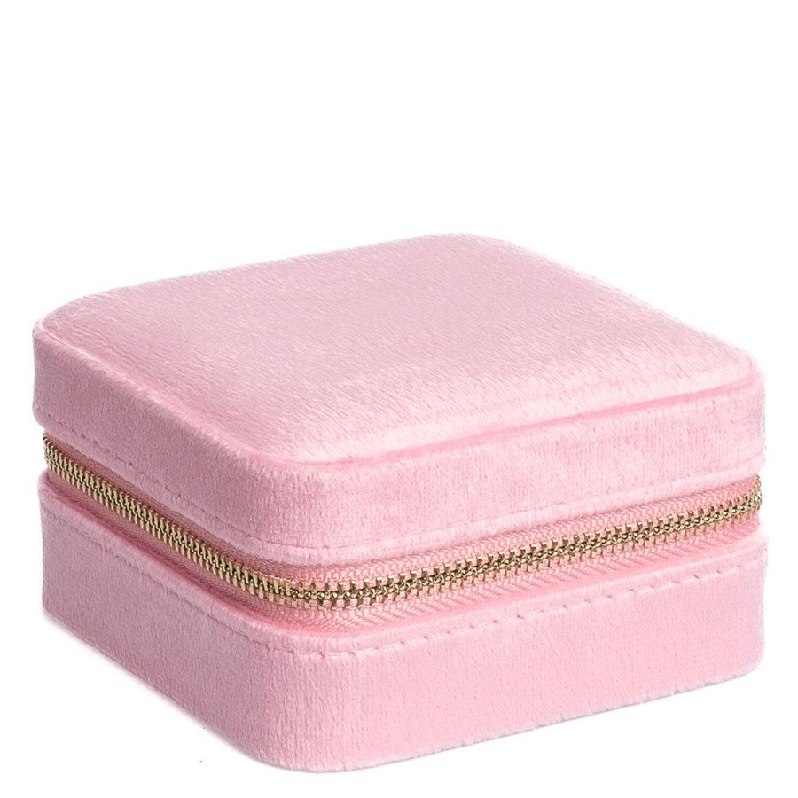 DARK Velvet Jewellery Box Mini Pale Pink
