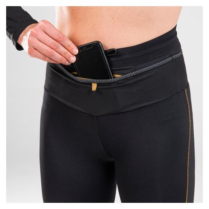 Collant Trail Kiprun Run 900   Ceinture de Portage Noir Femme