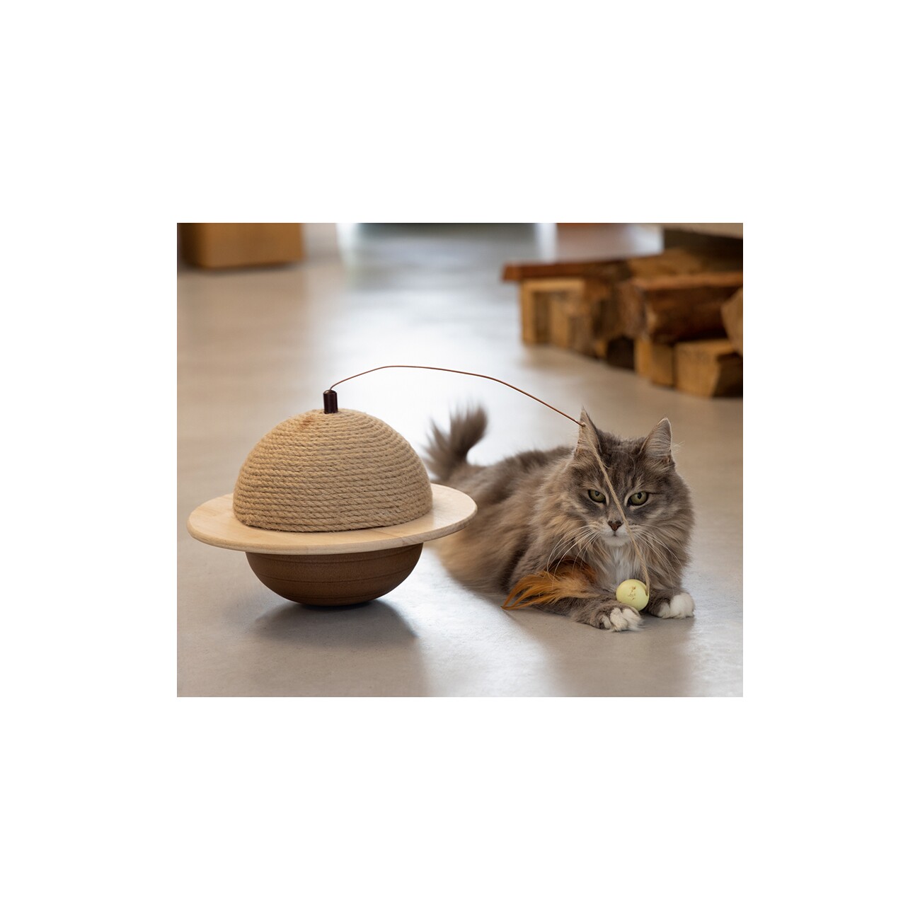 Designed by Lotte DBL Kratzball Wiggly Holz