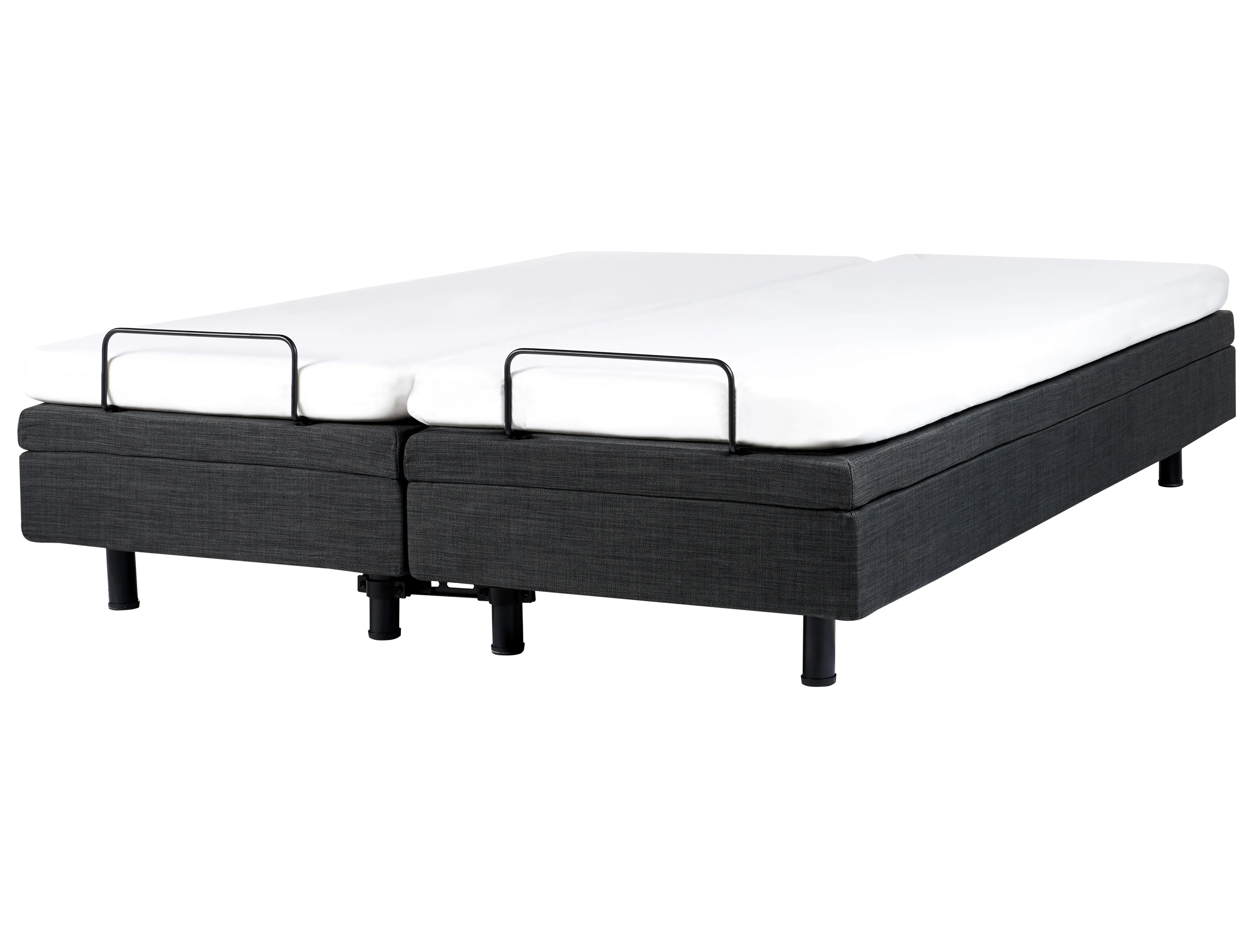 Verstelbaar bed zonder hoofdbord Stof DUKE 180 x 200 cm Donkergrijs