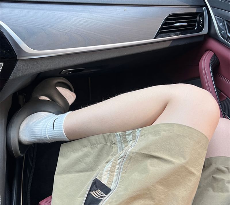 Breeson - Hoge taille, rits aan de zijkant, effen, wijde pijpen, shorts