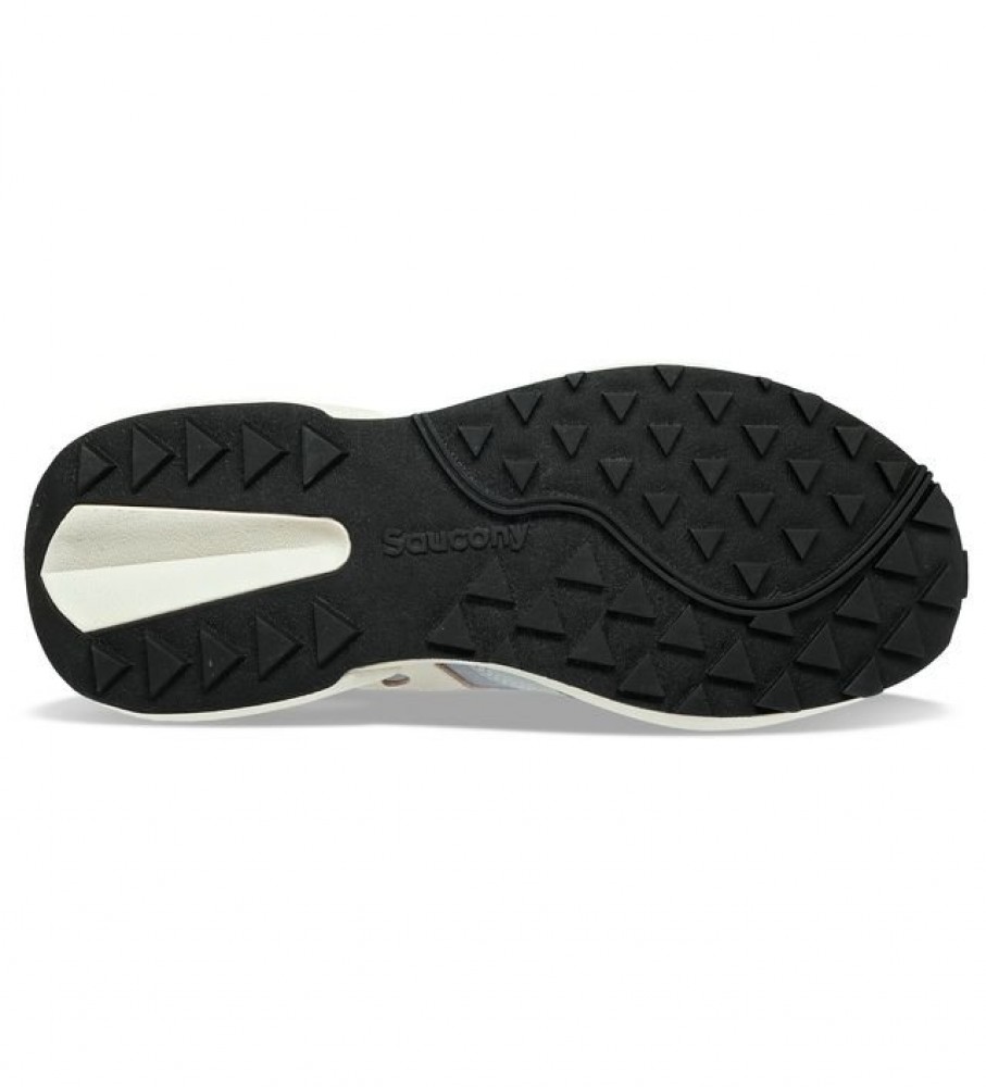 Tênis Saucony Jazz NXT de couro cinza