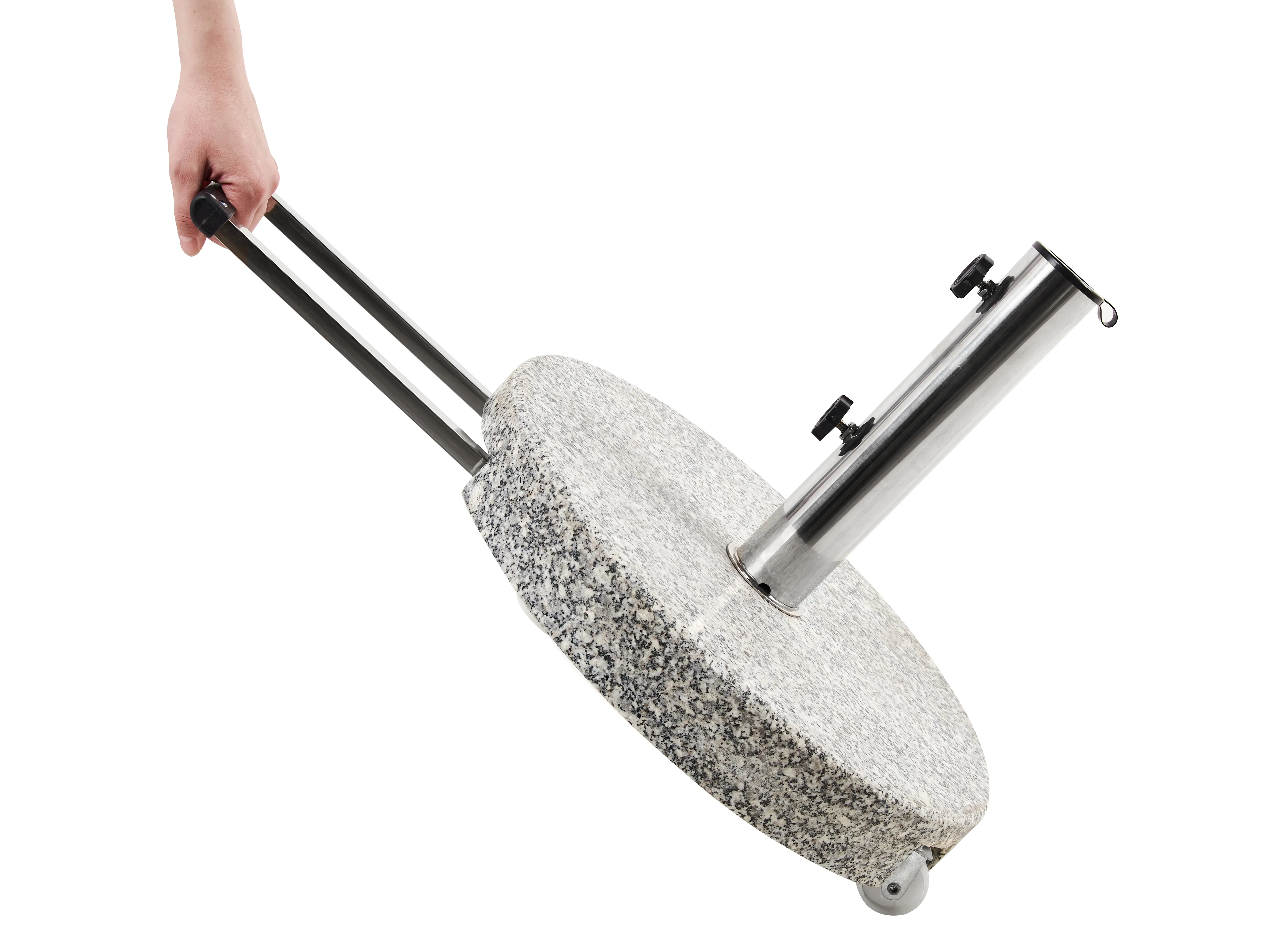 Parasolvoet CERZETO Grijs Rond 30 kg