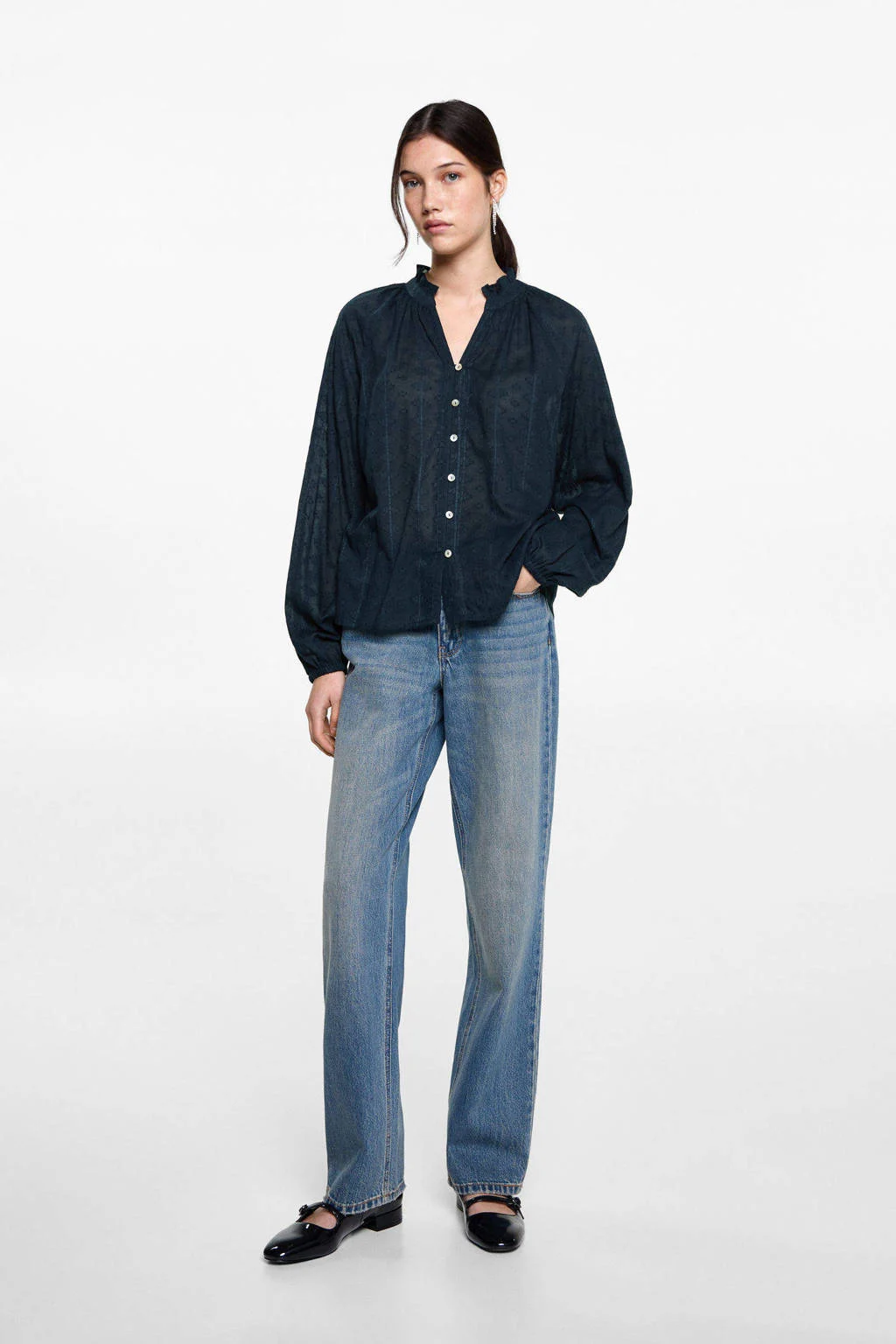 MANGO TEEN blouse marine