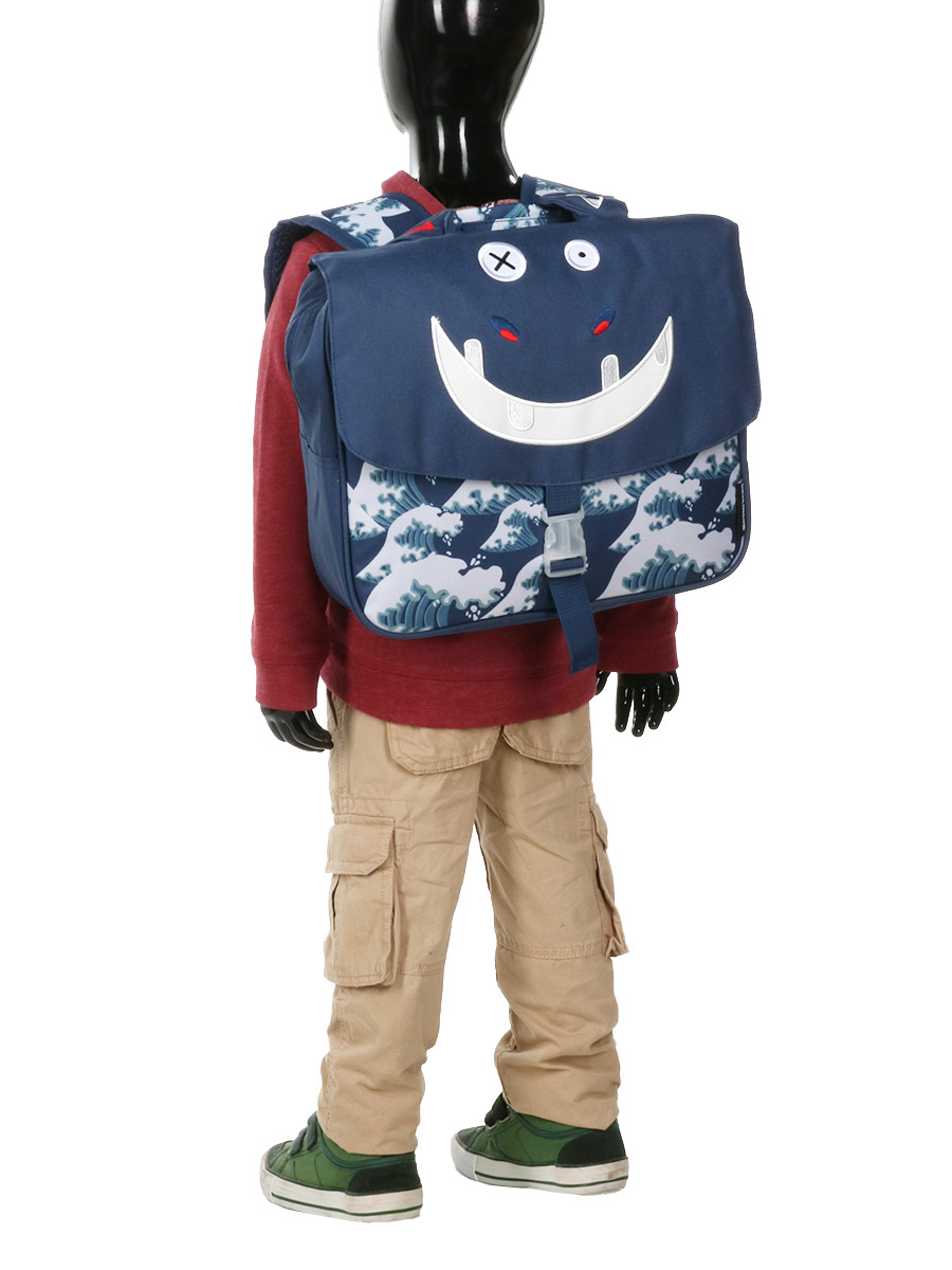 Cartable Les DÀglingos Hippipos L'Hippopotame 32 cm