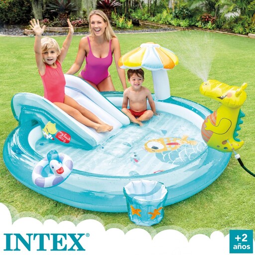 Centro de atividades Intex Crocodilo com escorregador