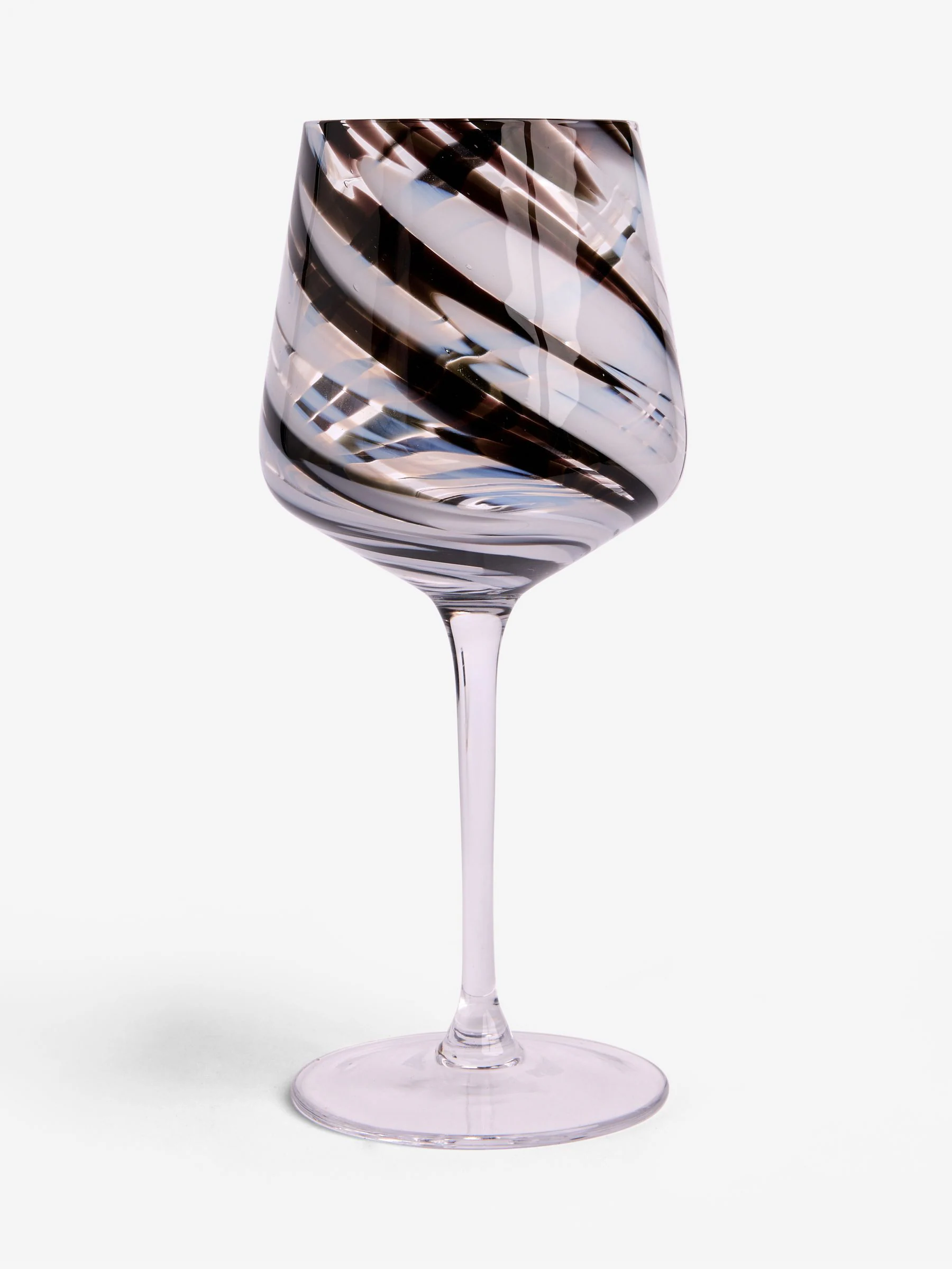 Set of 2 Confetti Swirl Wine Glasses