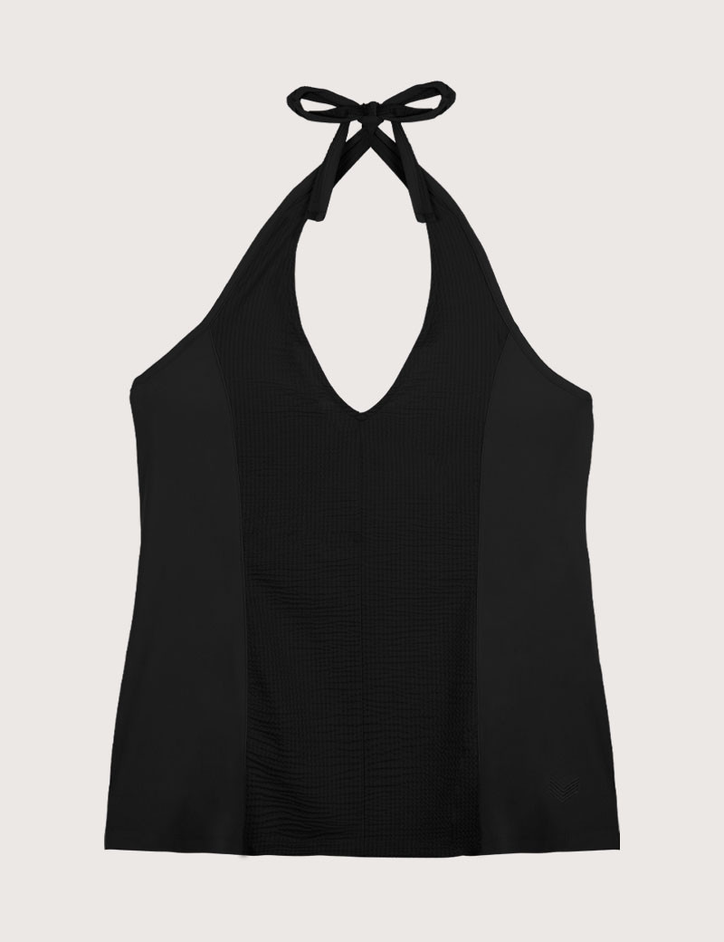 HBT WAFFLE  | MILEY TOP DOS NU NOIR